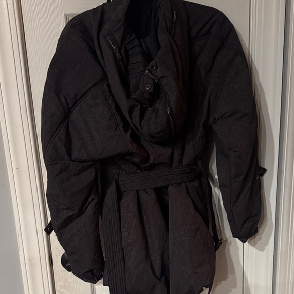 Free People Jackets & Blazers - Free people Black Puffer Belted Jacket